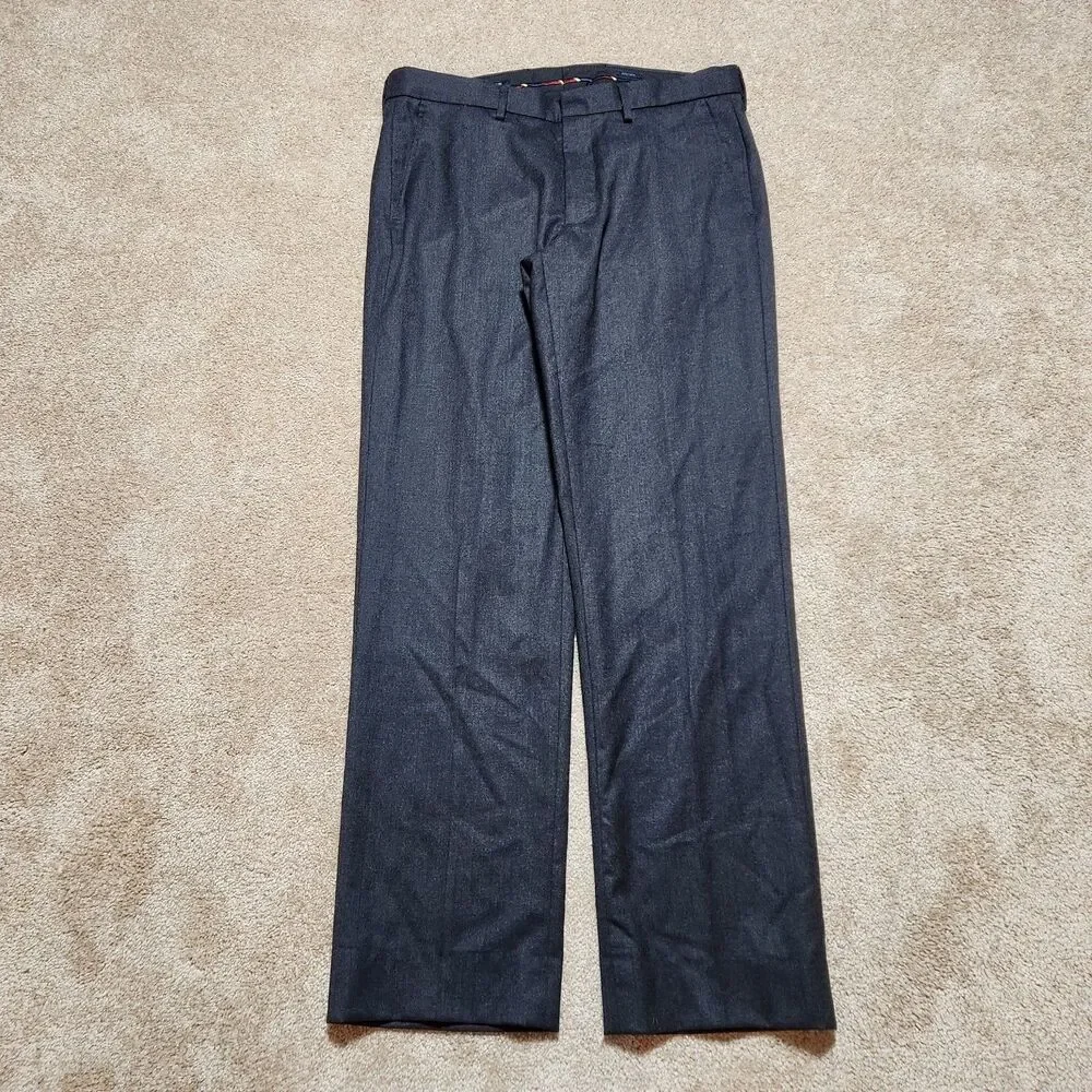J. Crew Dress Pants Men 32X32 (33X30) Bedford Wool Straight Leg
